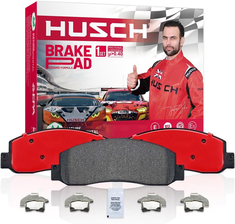 HUSCH D1377 Rear Ceramic Brake Pads Kit Fit For Ford Explorer 2011-2019, For Lincoln MKS 2009-2012 - Image 1